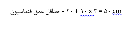 مثال حداقل عمق فونداسیون