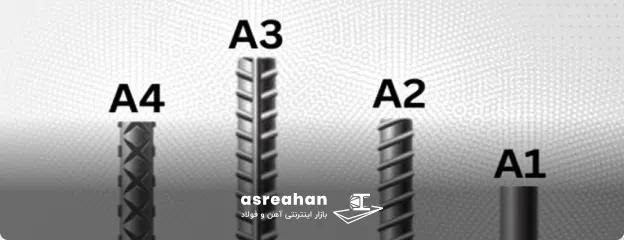 میلگرد A1، A2، A3 و A4