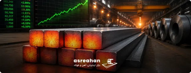 شمش بلوم صدرنشین معاملات فولادی شد؛ رشد قیمت در بازار آهن