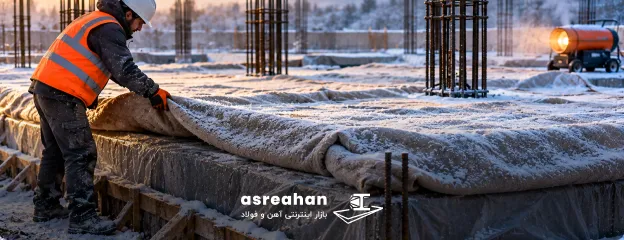 نحوه عمل آوری بتن در هوای سرد